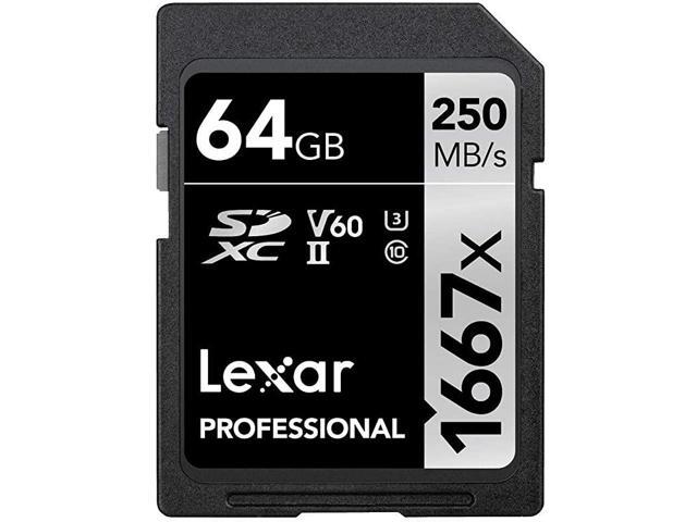 Professional LSD64GCBNA1667 1667X 64GB SDXC UhsIIU3