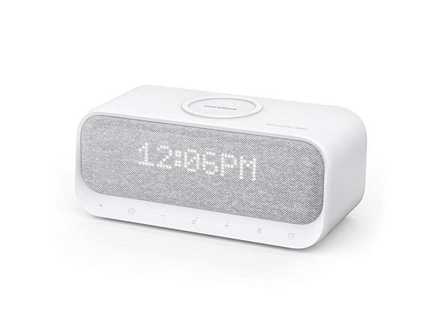 Soundcore Wakey Bluetooth Speakers Powered by with Alarm Clock Stereo Sound FM Radio White Noise Qi Wireless Charger with 75W Charging for iPhone