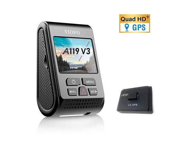 A119 V3 2K Dash Cam 2560x1440P Quad HD+ Car Dash Camera Ultra Clear Night Vision 140Degree Wide Angle GPS Included Buffered Parking Mode True HDR