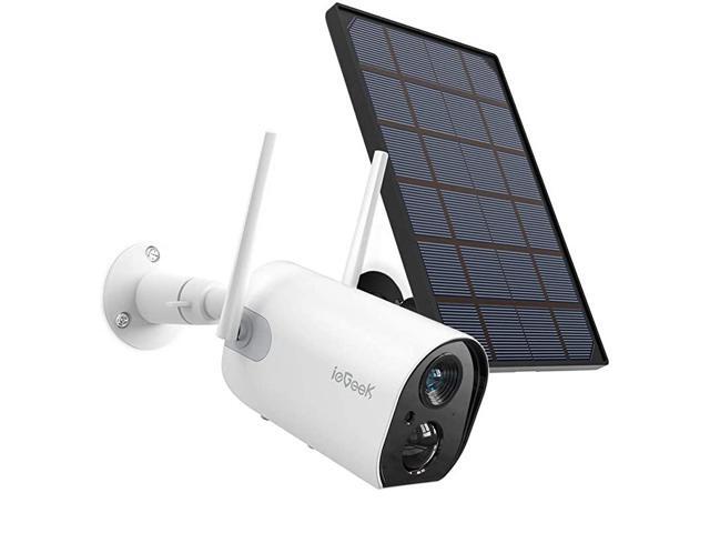 Outdoor Security Camera WiFi Solar Rechargeable Battery Power IP Surveillance Home Cameras 1080P Human Motion Detection Night Vision 2Way Audio