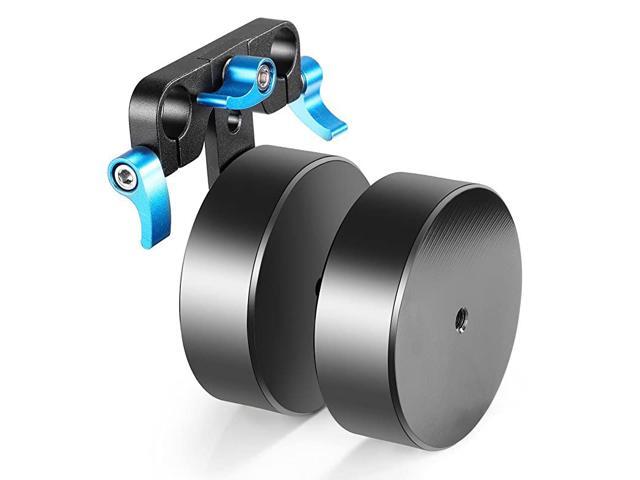 Aluminum Alloy 46lbs21kg Removable Counter Weight for Balancing Shoulder Mount Rig Stabilizer Fits 15mm RodsBlue+Black