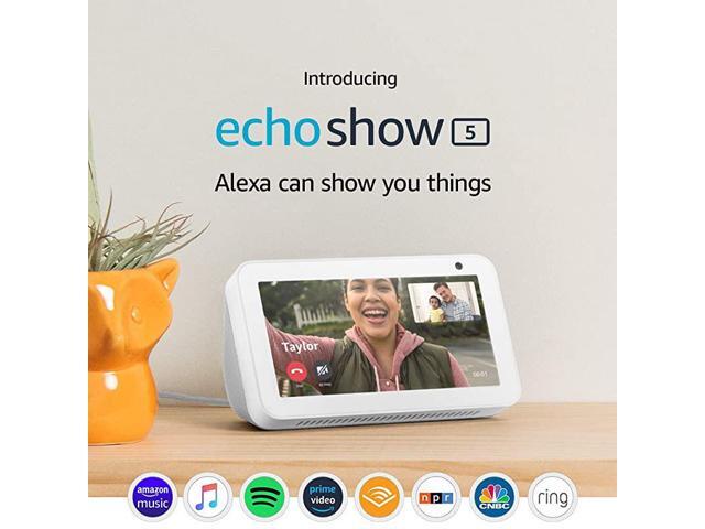 Show 5 Smart display with Alexa stay connected with video calling Sandstone