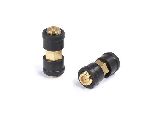 Weather Sealed Coaxial Extension Coupler 50 Pack Cable Extension Adapter Barrel Splice Coupler Connects Two Coaxial Video Cables Female to Female