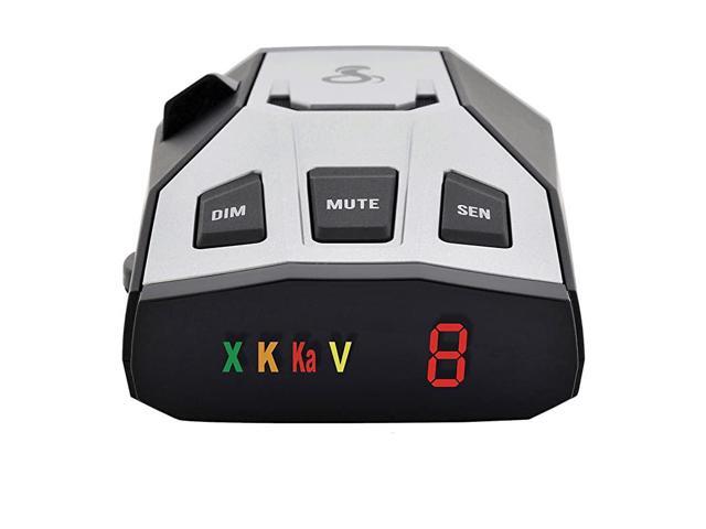 RAD 350 Laser Radar Detector Long Range False Alert Filter OLED Display Black