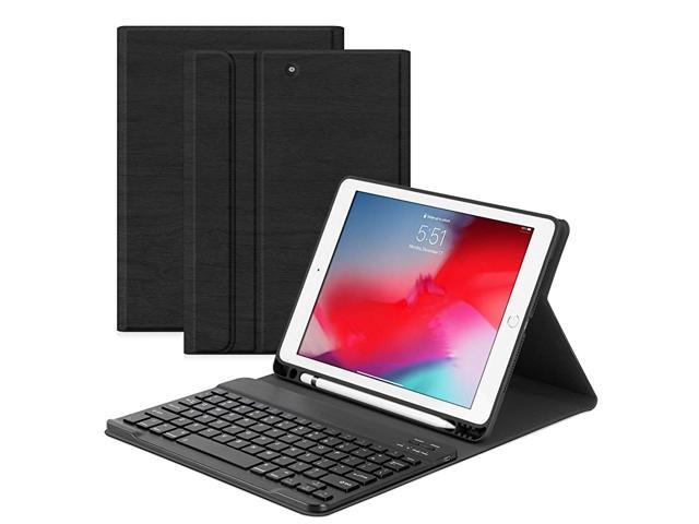 iPad Keyboard Case 97 for New iPad 2018 6th GeniPad 2017 5th GeniPad Air 21Detachable Wireless KeyboardAuto SleepWakeUltra Slim Wood Grain Cover