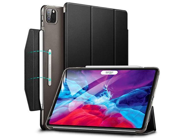 Yippee Trifold Smart Case for iPad Pro 129 2020 2018 Lightweight Stand Case with Clasp Auto SleepWake Supports Pencil 2 Wireless Charging Hard Back