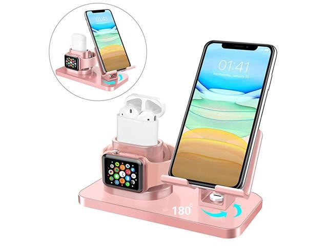 3 in 1 Charging Stand for Apple Watch Series 5432 Airpods 21 Compatible with iPhone 12 Pro 2020 11 SE XS MAX XR XS 8 7 6 6 Plus 5s iPad Tablet