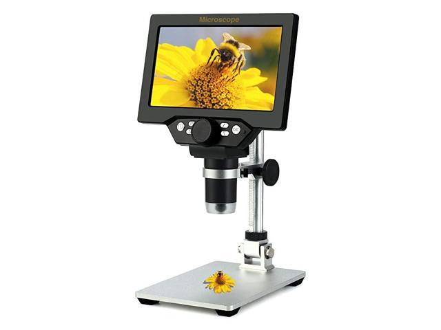 7 inch LCD Digital USB Microscope 12MP 11200X Magnification Handheld Camera Video Recorder with screen8 LED LightRechargeable Battery for Circuit
