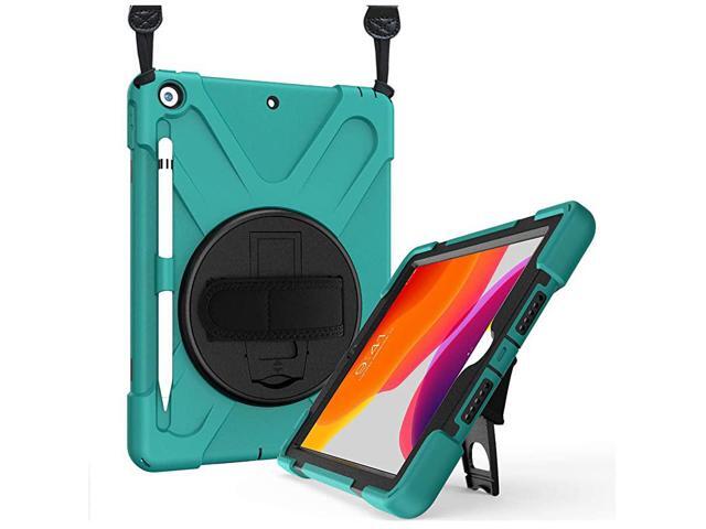 iPad 102 Case 2020 iPad 8th Generation Case 2019 iPad 7th Generation Case Rugged Heavy Duty Shockproof Rotatable Kickstand Protective Cover for 102