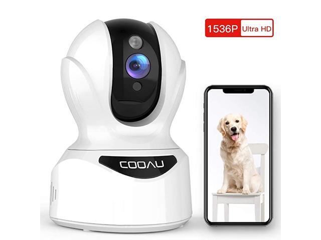 2K 3MP Wireless Security Camera WiFi Home Indoor IP Cameras for PetsDogsNannyBaby PTZ Sound Detection Motion Tracking and Alert 2Way Audio Works