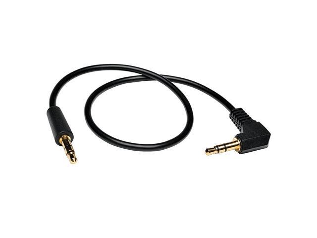 P312006RA 6Feet 35mm Mini Stereo Audio Cable with One Right Angle Plug MM Black