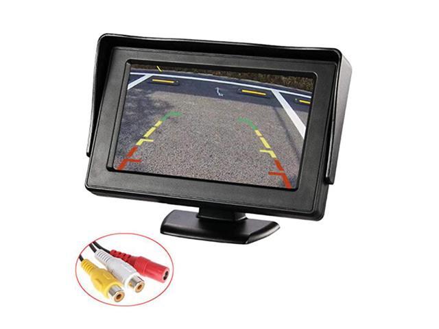 43 Car Auto Monitor LCD Screen Dash Mounting Stand 1224V Wide Input Universal for Truck Auto 2 RCA Video Input for Backup CameraRear ViewDVDMedia
