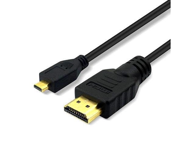10ft HDMI to Micro HDMI Cable for GoPro Hero Canon EOS M50 M5 M6 M100 Panasonic LUMIX ZS200 G85 GX850 FZ80 ZS70 LX10 GX85 FZ300 G7 GX8 GX9 ZS100