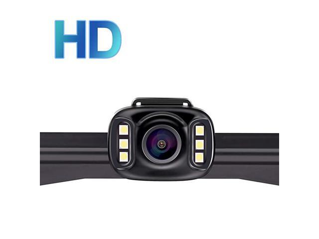 F05 HD Car Backup Camera 6 Auto LED Lights Hitch Rear View Camera Front View Camera with Super Night Vision IP69K Waterproof 149° Wide View