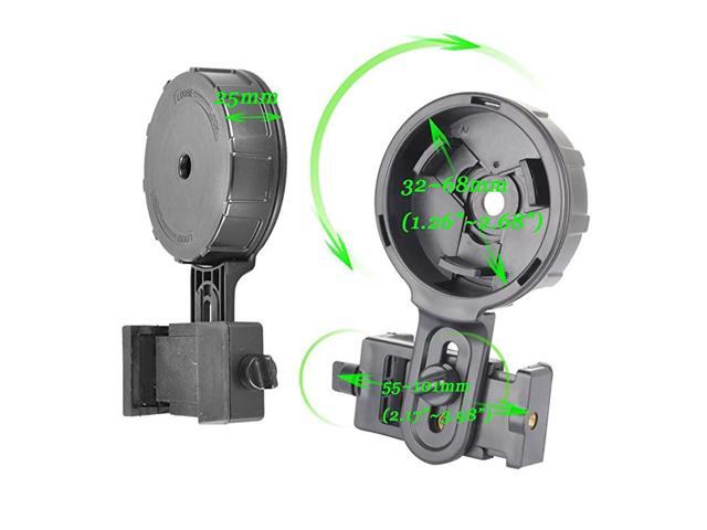 Telescope Phone Adapter Quick Aligned Cell Phone Digiscoping Adaptor Mount Compatible with Spotting Scope Binoculars Monocular Fit Almost All