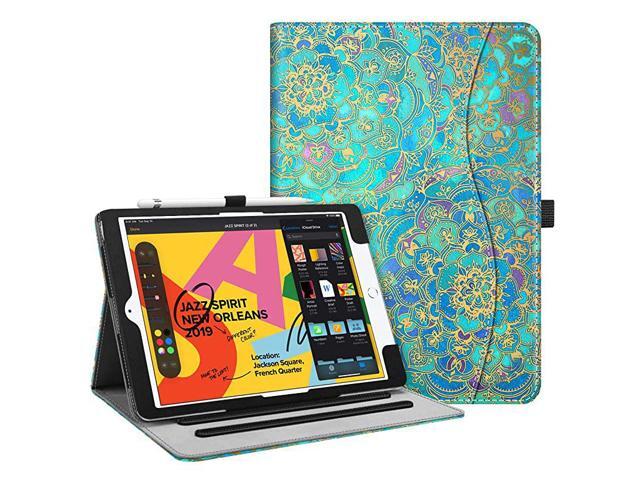 Case for New iPad 8th Gen 2020 7th Generation 2019 102 Inch Corner Protection MultiAngle Viewing Folio Stand Cover with Pocket Pencil Holder Auto