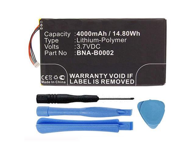 4000mAh BNAB0002 L834977266014 Battery for Barnes Noble Nook HD 7 BNRV400 BNTV400 Tablet with Installation Tools