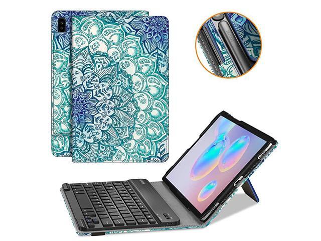 Keyboard Case for Samsung Galaxy Tab S6 105 2019 Model SMT860T865T867 Patented S Pen Slot Design Folio Stand Cover with Removable Wireless