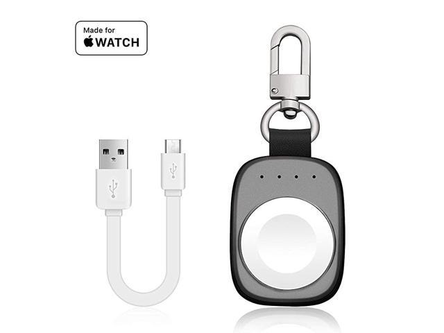 Portable Charger for Apple Watch MFi Certified Pocket Sized Travel Wireless Charger 700mAh Smart Keychain Power Bank for Apple Watch Series 54321Nike+