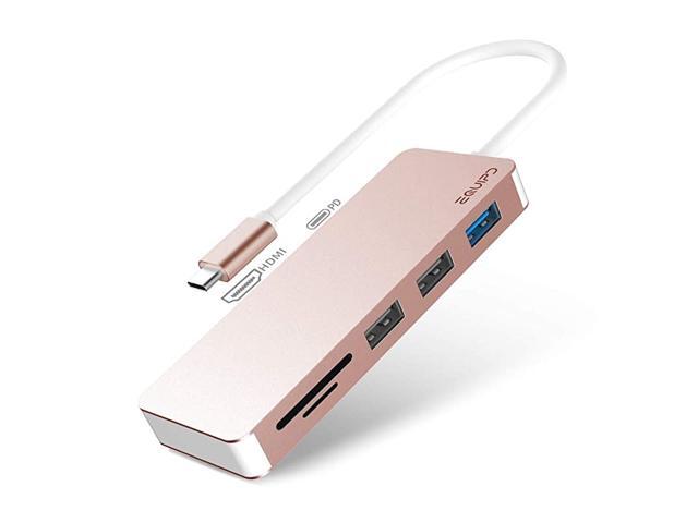 USB C Hub 7in1 USB C Adapter4K USB C to HDMI 100W Power Delivery microSDSD Card Reader one USB 30 Ports Two USB 20 Ports for MacBook Pro 20172018
