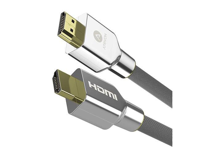Cable 3 ft 4K High Speed 18Gbps 20 Cable 4K HDR 3D 2160P 1080P Ethernet28AWG Braided Cord Audio ReturnARC Compatible UHD PC Fire TV Sliver