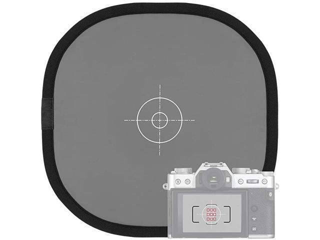 12x12 Inch 30x30cm Grey Card White Balance Card for Photography 18 Exposure Gray Reflectance Reflector Foldable Focus Board Double Sided with Carry