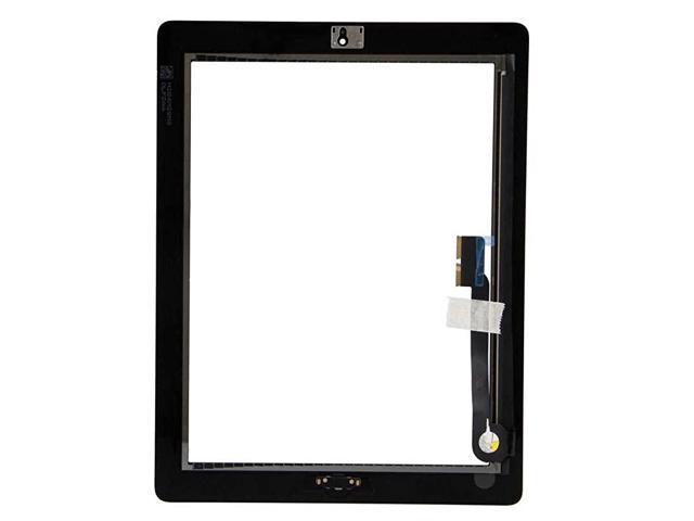 Touch Screen Digitizer Assembled with Home Button Strong Adhesive for iPad 3 3rd Generation A1416 A1403 A1430Black