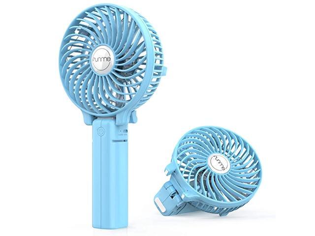 Mini Handheld Fan 3 Speed Adjustable Personal Portable Fan 2600mAh Rechargeable Battery Operated USB Table Fan Cooling Foldable for Outdoor Hiking