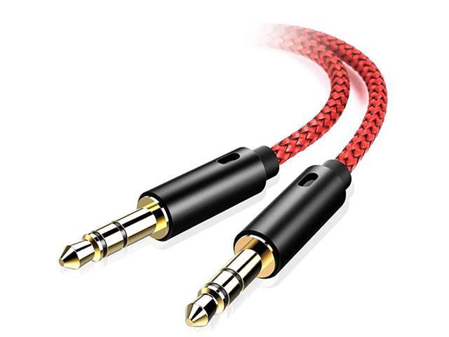 2 Pack AUX Cable Auxiliary Cable 148ft45CM HiFi Sound 35mm Nylon Braided AUX Cord for Car Compatible with Stereos Speaker iPod iPad Headphones and