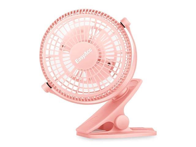 Baby Stroller Cooling Fans USB Clip Fan for Strollers 720°Rotation Mini Desk Fan Strong Wind Portable Fan 2 Speeds Personal Cooling Fan for Crib