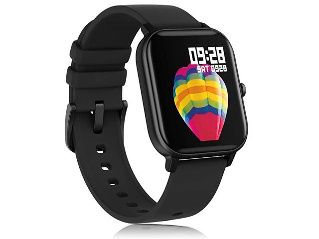 Smart Watch for Android Phones iPhone for Men Women Fitness Tracker Watch with Heart Rate Monitor Waterproof Activity Tracker with Sleep MonitorBlack