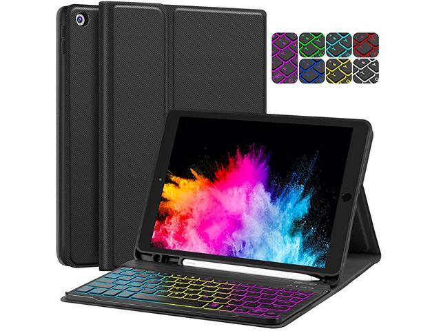 Case for iPad 8th Generation 20207th Gen 2019 102 Inch 7 Backlight with Pencil Holder Detachable Wireless Cover for New iPad 8th Gen7th Gen 102
