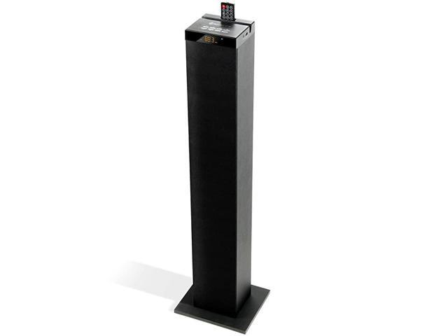Bluetooth Tower Speaker with Builtin Subwoofer BlueSYNC STW Floor Standing Speaker Tower with Thumping Bass Immersive 120W Peak Power AUX Flash