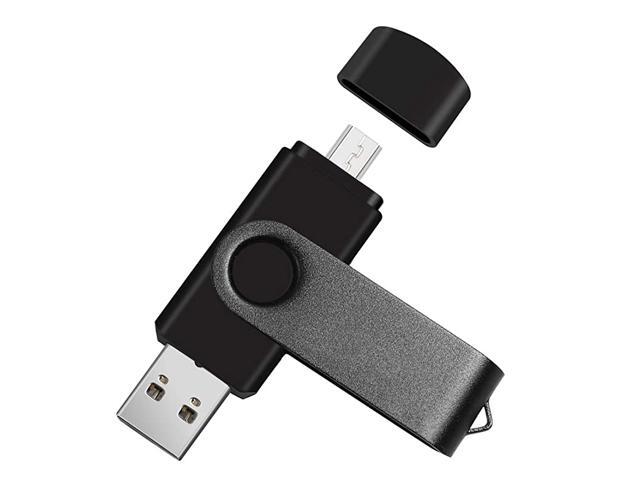 USB Flash Drive for Android Phone Memory Stick 2 in1 Micro USB Photo Stick USB 20 Thumb Drive Black