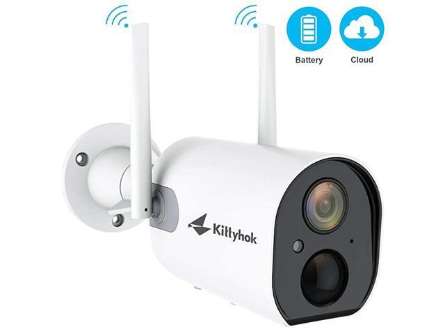 WireFree Outdoor Battery Powered Security Cameras Wireless 1080P WiFi IP Security Home Camera with PIR Detection 2Way Audio FHD Night Vision IP65