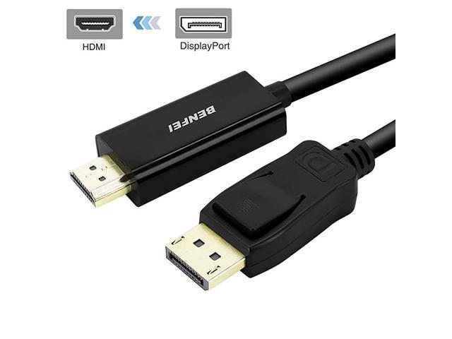 DisplayPort to HDMI 6 Feet Cable 2 Pack DisplayPort to HDMI Male to Male Adapter GoldPlated Cord Compatible with Lenovo HP ASUS Dell and Other Brand