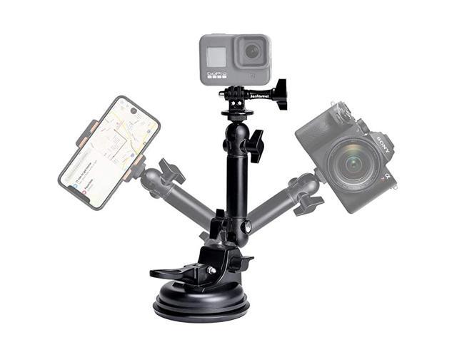 Camera Smartphone Vacuum Suction Cup Mount Motion Camcorder Race Car Cab Cockpit Mounts Vehicle Windshied Hood Cab Rooftop Sunroof Windows Door