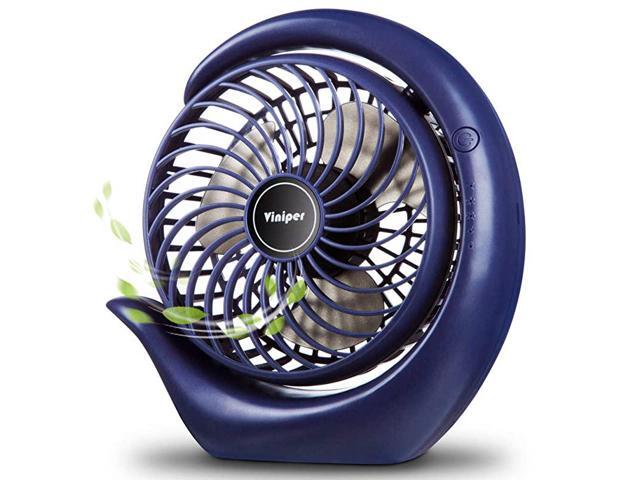 Battery Operated Fan USB Desk Fan 180° Rotation and 3 Speeds Strong Wind Portable Quiet Fan Optimised Battery Longer Working Hours Small but Mighty