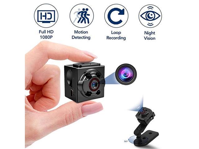 Mini Spy Camera 1080P Full HD Nanny Cam Night Vision Motion Activation for Indoor Outdoor Portable Secret Surveillance Covert Security Small Cameras