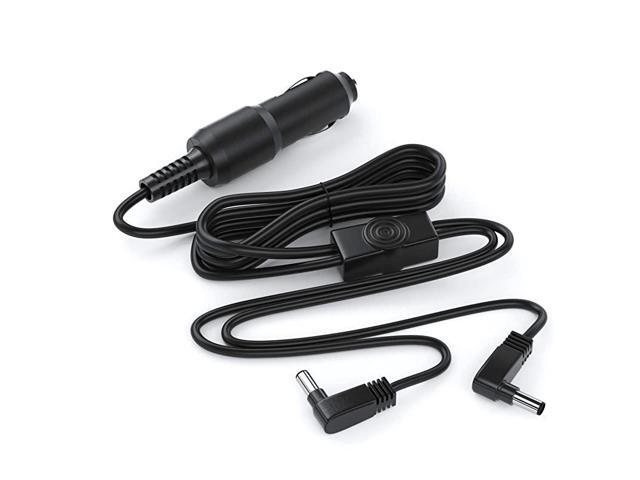 Extra Long 11 Ft Car Charger for Dual Screen Portable DVD Player Sylvania Philips Insignia Ematic Ly02 Ay4133 Ay4197