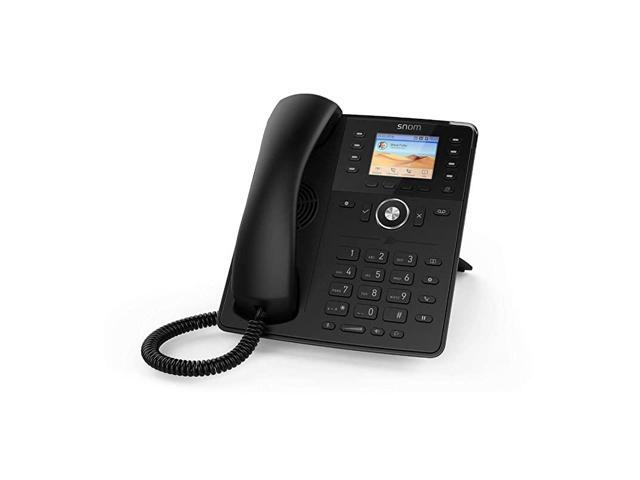 D735 SIP VOIP 27 PoE Phone with USB WiFi Stick Support Black