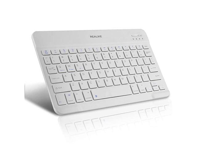 Bluetooth Keyboard UltraSlim Rechargeable Wireless Bluetooth Keyboard for iOS Android Windows and Mac Compatible with iPad iPad Pro iPhone Android