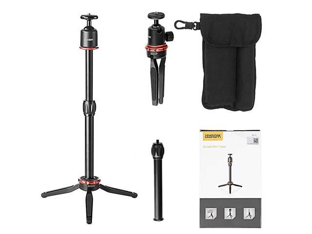 Tripod for Smartphone Camera GoPro Folding Aluminum Stand with 360° Panorama Ball Extendable Grip for iPhone 8 x 7 Action Camera GoPro Canon Nikon