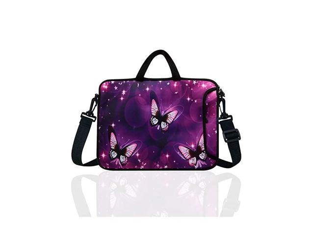 Neoprene Laptop Tablet Shoulder Messenger Bag Case Sleeve for 97 10 101 105 Inch NetbookIpad ProAir Colourful Butterfly