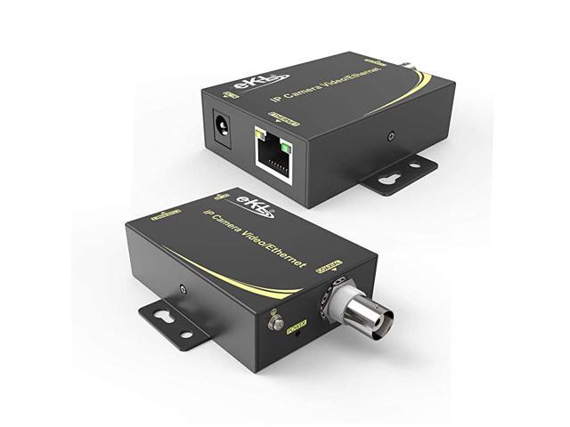 IP Extender Kit Over Coax Cable Up to 6560ft2000m EOC Converter Ethernet Extender Set for IP Security CCTV Cameras