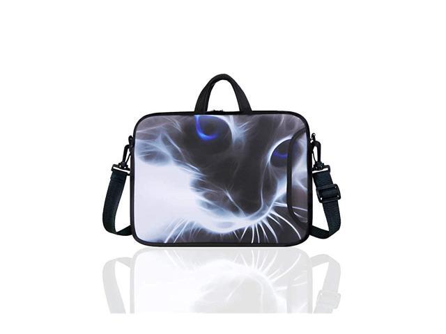 Neoprene Laptop Tablet Shoulder Messenger Bag Case Sleeve for 97 10 101 105 Inch NetbookIpad ProAir Grey Cat
