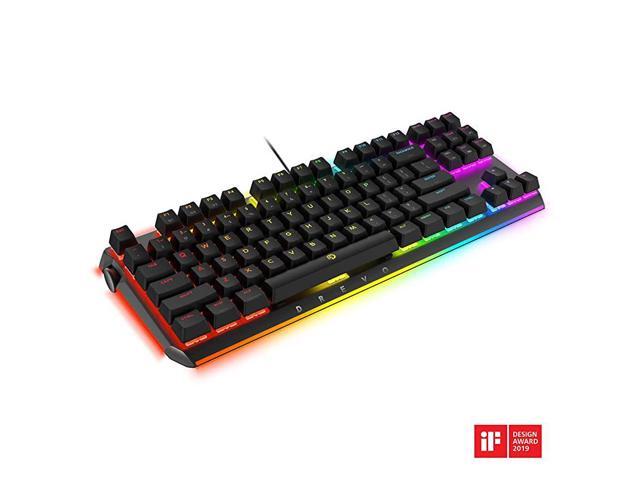 BladeMaster TE All Rounder RGB Mechanical Gaming Keyboard with Programmable Genius Knob USB Wired Tactile Clicky Gateron Blue Switch