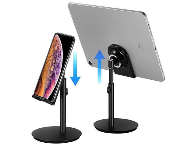 Cell Phone Stand Tablet Holder Height Adjustable Aluminum Stand Mount Compatible with iPhone Samsung Cell Phone Tablet iPad Nintendo Switch Kindle