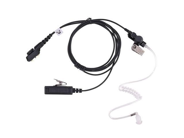 PD782 Earpiece for Hytera Radio PD702PD780 Walkie Talkie with MIC and PTT FBI Style Acoustic Tube Surveillance Headset