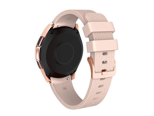 20mm Band Compatible Samsung Galaxy Watch 42mm Silicone Watch Band for Samsung Gear SportGarmin Vivoactive 3Huawei 2 Smartwatch Rose gold Large